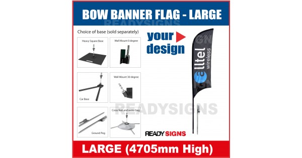 Banner Flag Bow Banner Large