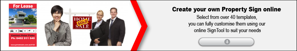 Please select a template from below, you can fully customise them using our online SignTool to suit your needs