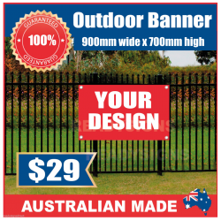 Banner 900mm x 700mm