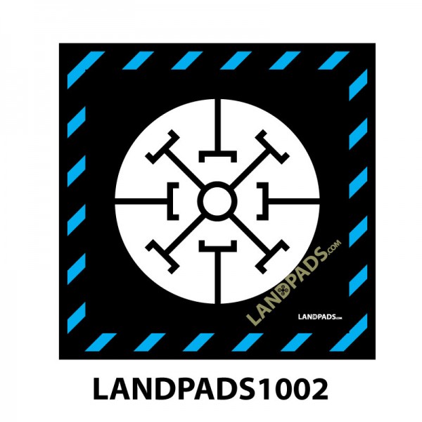 UAV Drone Launch / Landing Pad - 600mm x 600mm x 5mm - 600x600-LANDPADS-1002