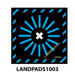 UAV Drone Launch / Landing Pad - 600mm x 600mm x 5mm - 600x600-LANDPADS-1003