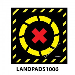UAV Drone Launch / Landing Pad - 600mm x 600mm x 5mm - 600x600-LANDPADS-1006