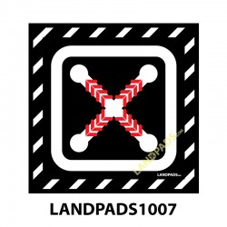 UAV Drone Launch / Landing Pad - 600mm x 600mm x 5mm - 600x600-LANDPADS-1007