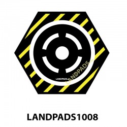 UAV Drone Launch / Landing Pad - 600mm x 600mm x 5mm - 600x600-LANDPADS-1008