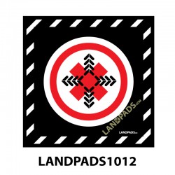 UAV Drone Launch / Landing Pad - 600mm x 600mm x 5mm - 600x600-LANDPADS-1012