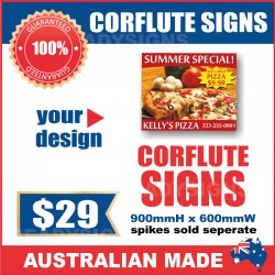 Corflute Sign 900mmH x 600mmW
