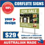 Corflute Sign 900mmH x 600mmW