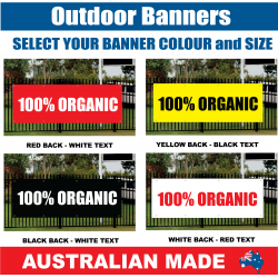 BANNER - R002 - 100% ORGANIC