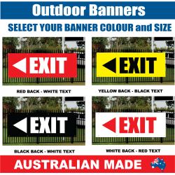 BANNER - R162 - ARROW EXIT