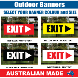 BANNER - R164 - EXIT ARROW