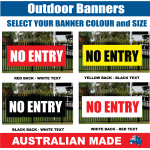 BANNER - R303 - NO ENTRY