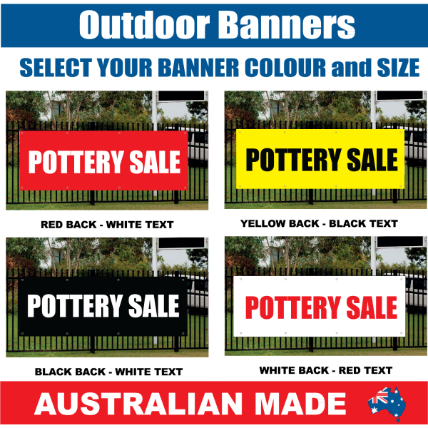 BANNER - R376 - POTTERY SALE