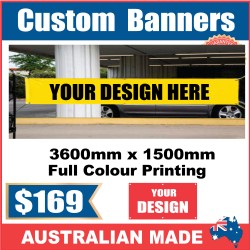 Banner 3600mm x 1500mm