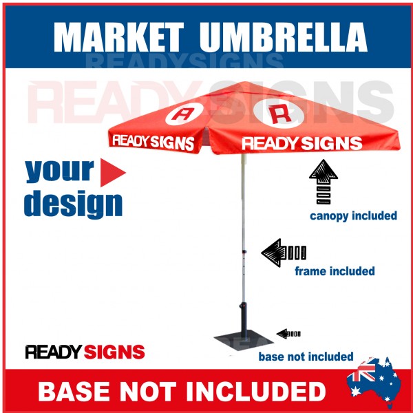Market Umbrella with Printed Canopy and Frame