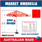 Market Umbrella with Printed Canopy and Frame
