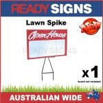 Lawn Spike - Metal Sign Frame for Corflute Signs